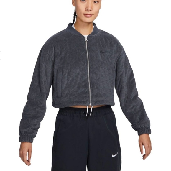 Nike Jackets & Blazers - NWT Women's size S OVERSIZED Cropped French Terry Jacket